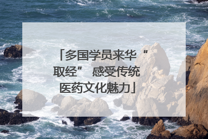 多国学员来华“取经” 感受传统医药文化魅力